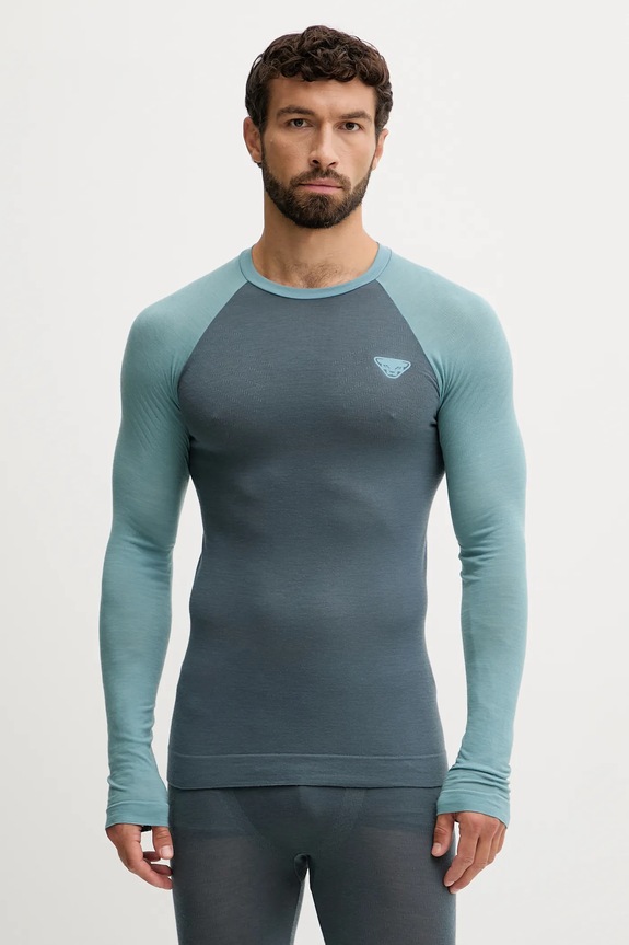 Dynafit funkcionális hosszú ujjú ing Tour Light Merino közepes türkiz 08.0000071364