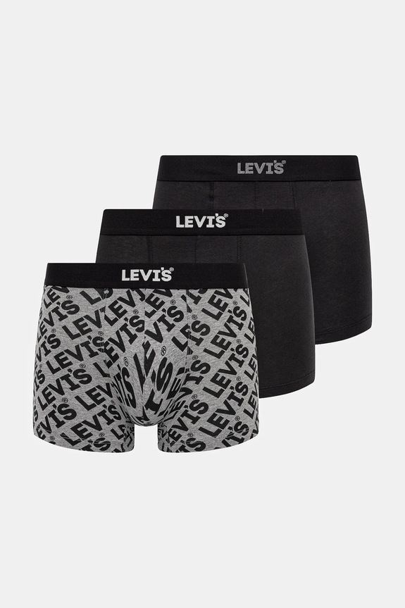 Levi's boxeralsó 3 db sima fekete 37149.1033