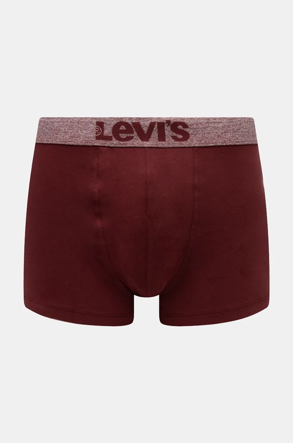 Oblečení Boxerky Levi's 2-pack 37149.1002 burgundské