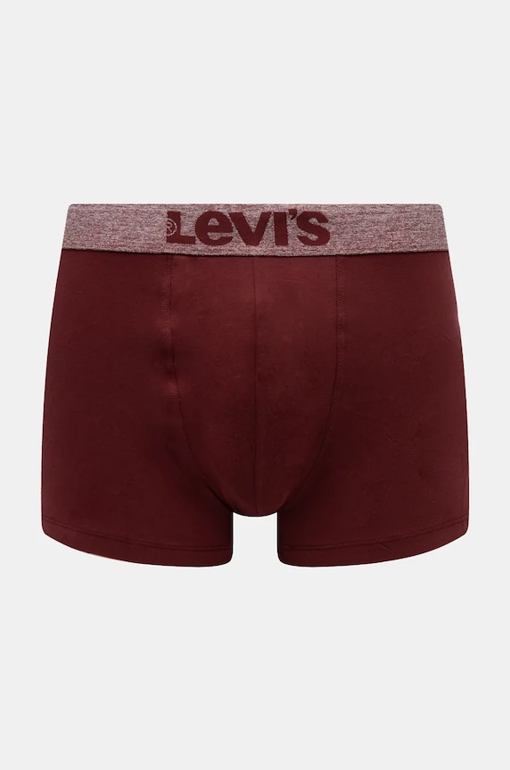 Oblečení Boxerky Levi's 2-pack 37149.1002 burgundské