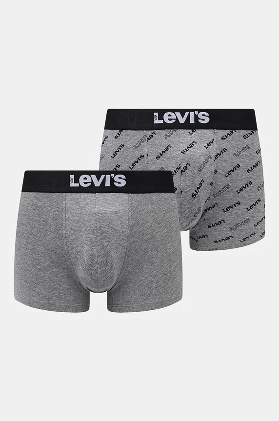 Μποξεράκια Levi's 2-pack εμπριμέ γκρί 37149.0938