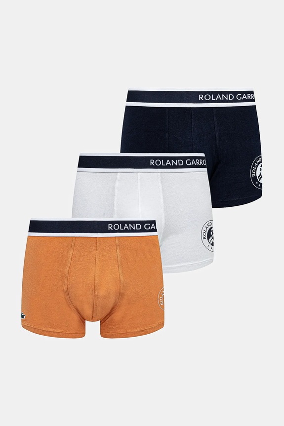 Lacoste boxeri 3-pack boxeri portocaliu 5H8406