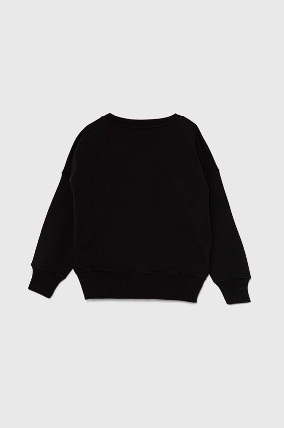 Calvin Klein Jeans hanorac de bumbac pentru copii IB0IB02135.9BYH.128.176 negru AW24