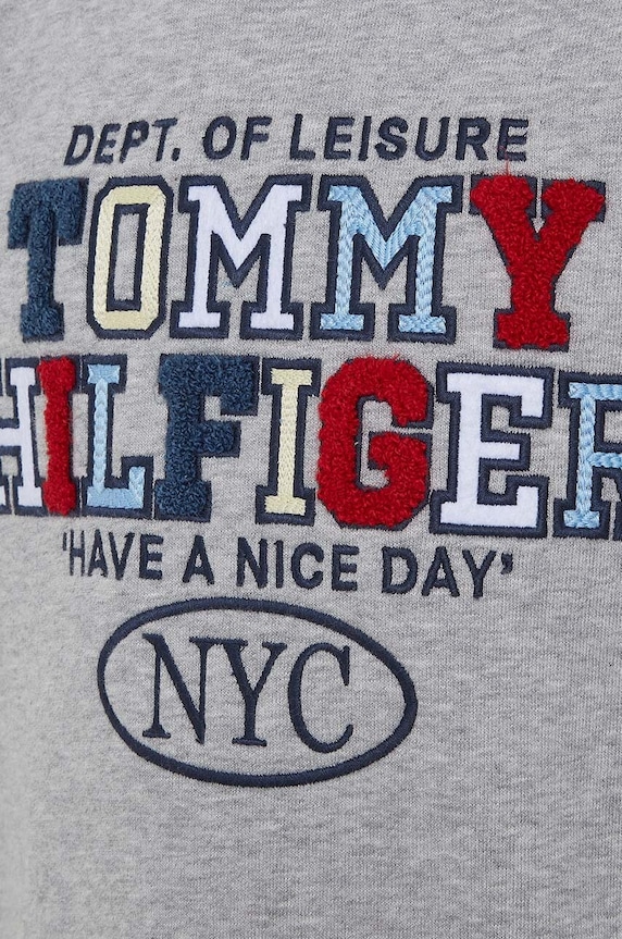 Tommy Hilfiger bluza dziecięca szary KB0KB09050.9BYH.128.176