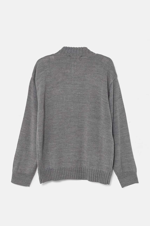 Chlapec Detský vlnený kardigan Emporio Armani 6D4M58.4MJAZ sivá