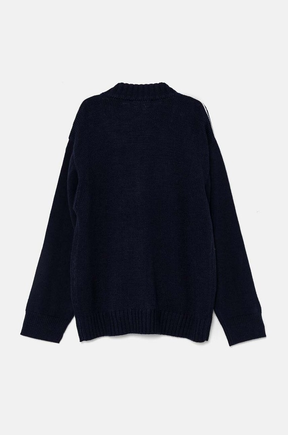 Дитячий вовняний кардиган Emporio Armani 6D4M58.4MJAZ темно-синій AW24