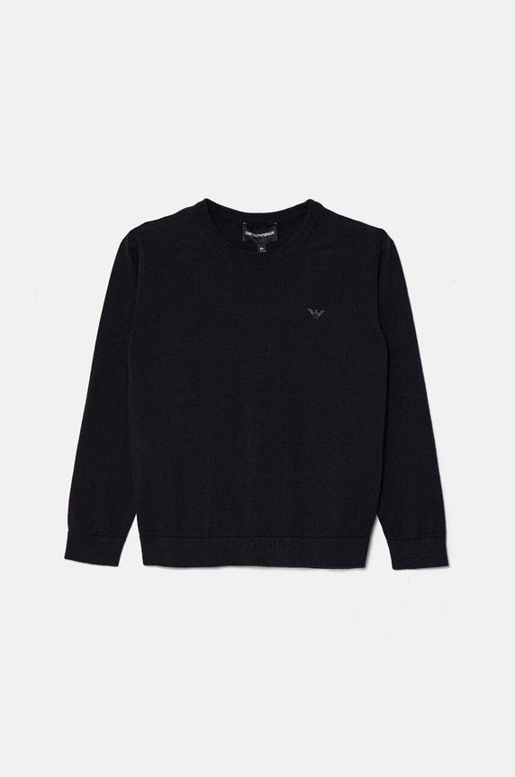 Dětský svetr s příměsí vlny Emporio Armani s příměsí vlny námořnická modř 8N4MA1.4M16Z