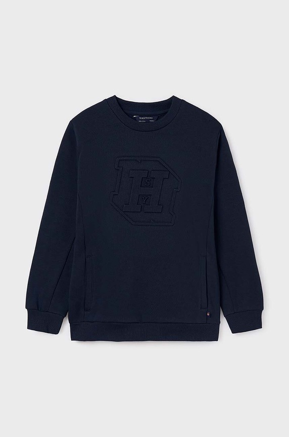 Mayoral bluza dziecięca aplikacja granatowy 7448.7C.Junior.9BYH