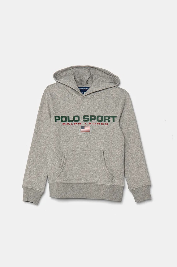 Polo Ralph Lauren bluza dziecięca z kapturem szary 323962111004