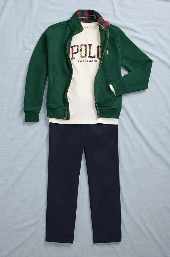 Chlapec Detská bavlnená mikina Polo Ralph Lauren 323953025001 tmavomodrá