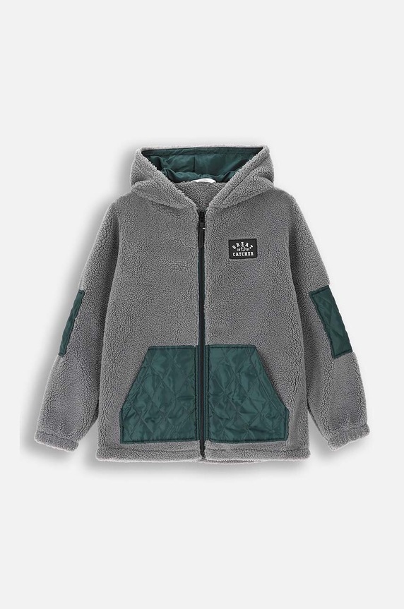 Dětská mikina Coccodrillo ZC4132501ABK šedá AW24