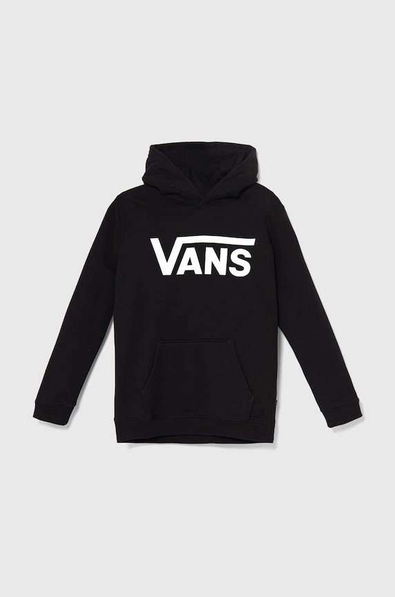 Детски памучен суичър Vans Vans Classic II PO BY памук черен VN000JBMBLK1