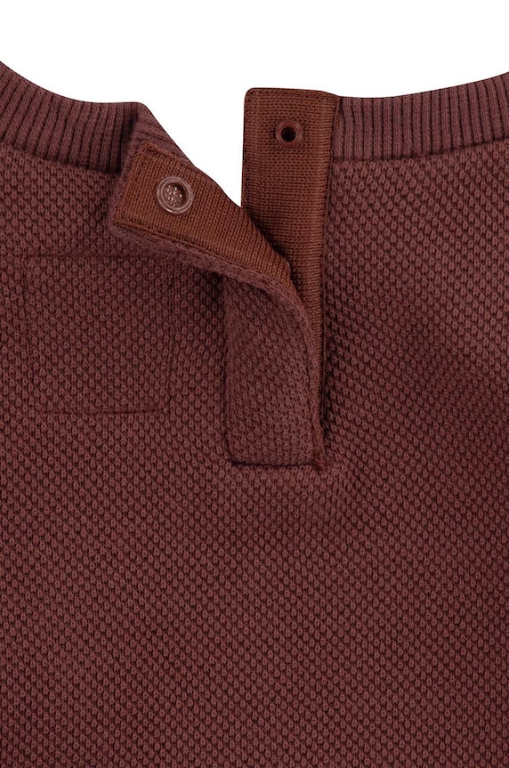 Mikina pre bábätká Levi's CHARACTER POCKET CREW hnedá 6EL339