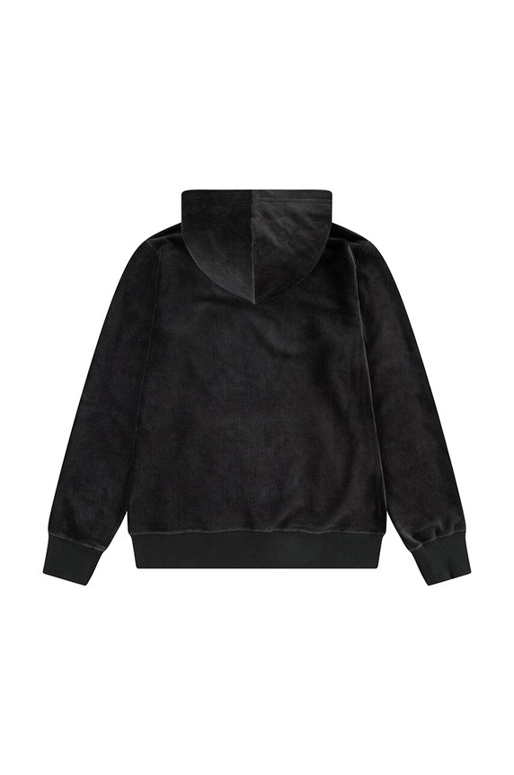 Dječja dukserica Levi's KNIT CORDUROY HOODIE 9EL157 crna AW24