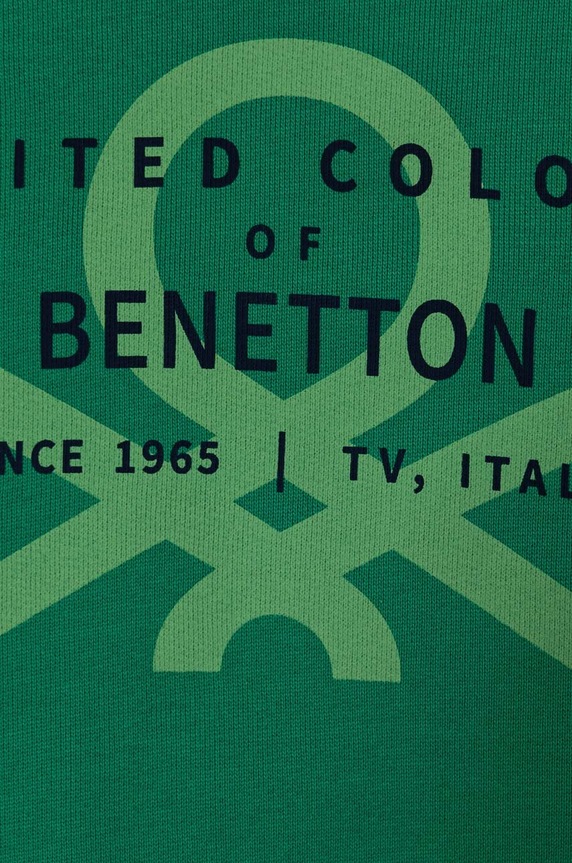 CHLAPEC Dětská bavlněná mikina United Colors of Benetton 3J68C10JM.G.Seasonal zelená