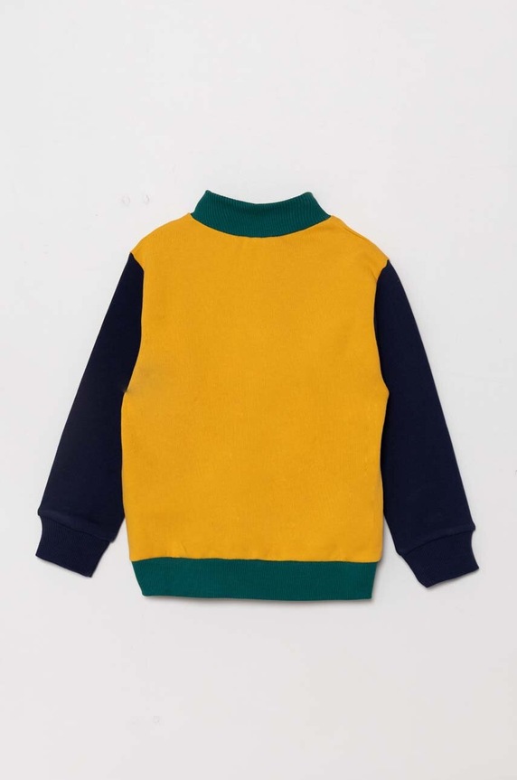 Παιδική βαμβακερή μπλούζα United Colors of Benetton 3J70G5033.P.Seasonal κίτρινο AW24