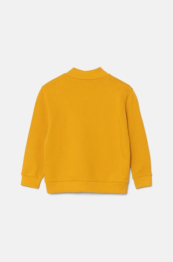 United Colors of Benetton bluza bawełniana dziecięca 3J70G5033.P.Seasonal żółty AW24