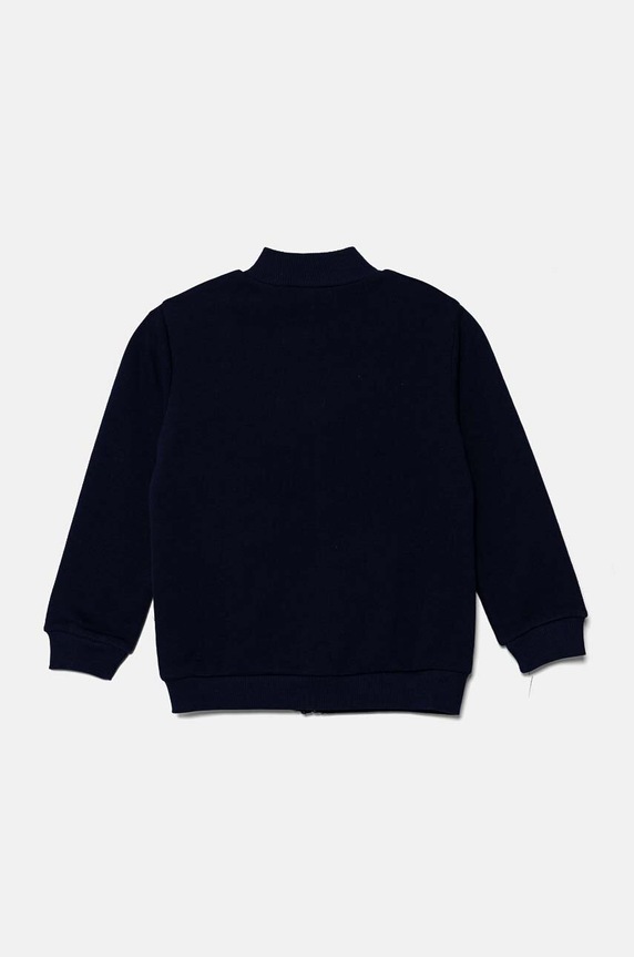 Παιδική βαμβακερή μπλούζα United Colors of Benetton 3J70G5033.P.Seasonal σκούρο μπλε AW24
