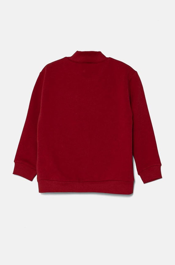 Παιδική βαμβακερή μπλούζα United Colors of Benetton 3J70G5033.P.Seasonal μπορντό AW24