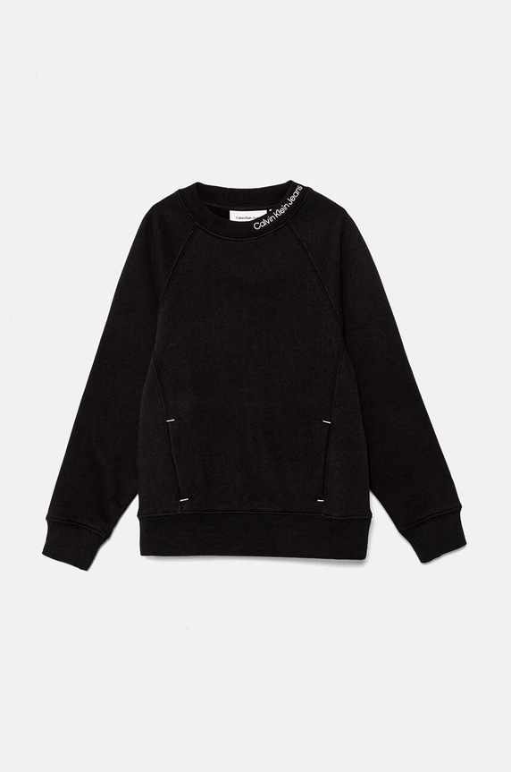 Calvin Klein Jeans bluza dziecięca IB0IB02326.116.9BYH czarny AW24
