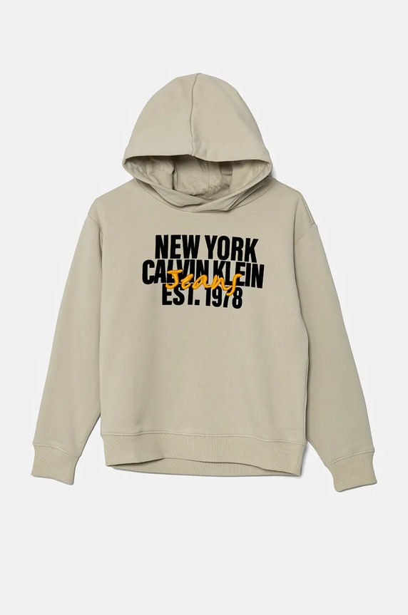 Dětská mikina Calvin Klein Jeans IB0IB02334.9BYH béžová AW24