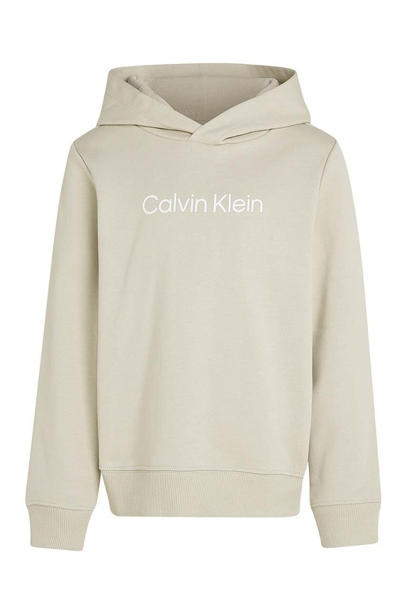 Calvin Klein Jeans hanorac de bumbac pentru copii IU0IU00679.128.176.9BYH bej AW24