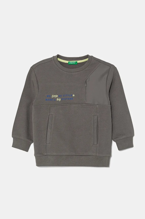 United Colors of Benetton bluza dziecięca pozostałe szary 3WNCG200T.P.Seasonal
