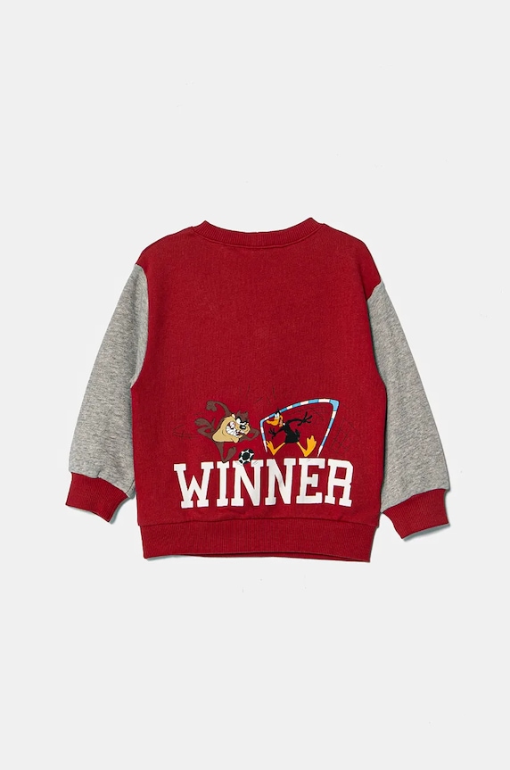 Detská bavlnená mikina United Colors of Benetton x Looney Tunes 3J68G10GX.P.Seasonal burgundské AW24