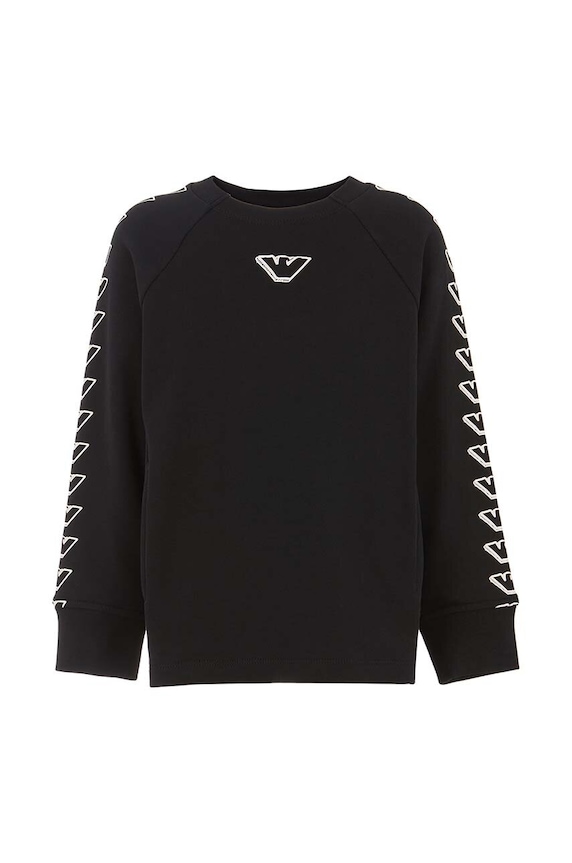 Emporio Armani hanorac de bumbac pentru copii EB000017.AF10381 negru AW24