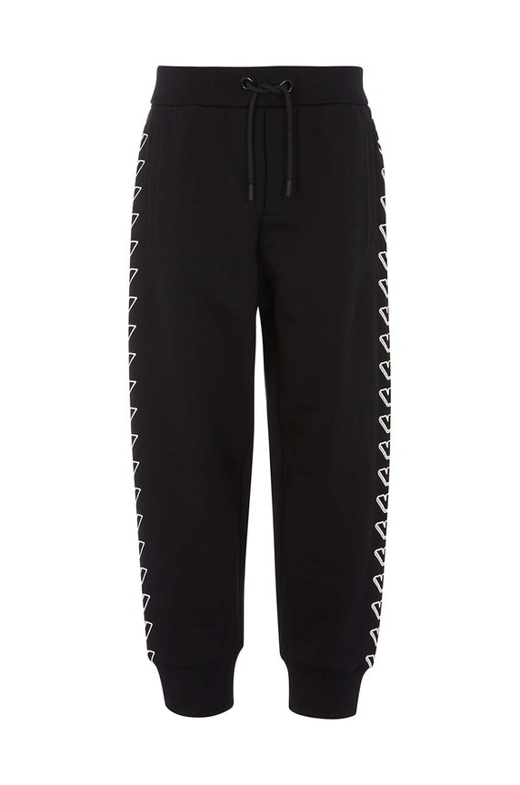 Dětské bavlněné tepláky Emporio Armani pletenina černá EB000021.AF10381