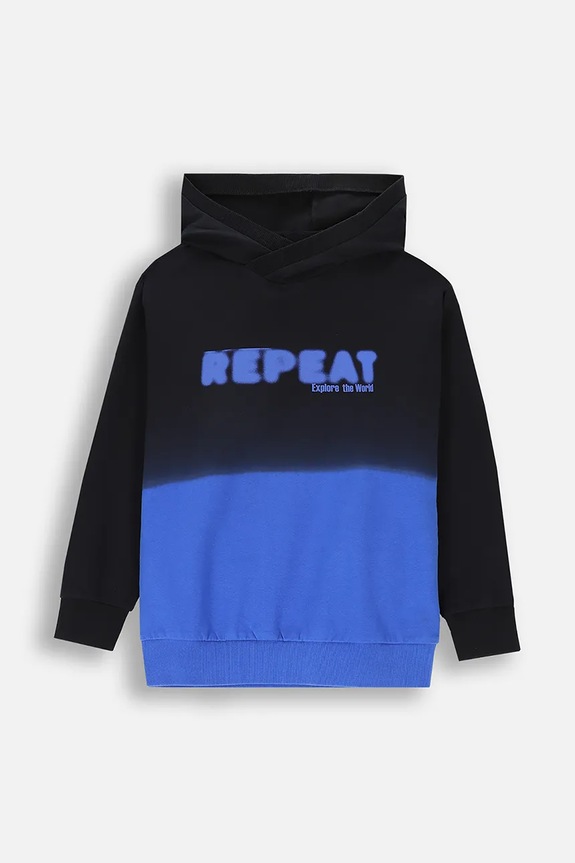 Coccodrillo bluza dziecięca z kapturem czarny ZC4132301FBJ