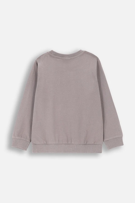 Coccodrillo bluza bawełniana dziecięca ZC4143104FBK szary AW24