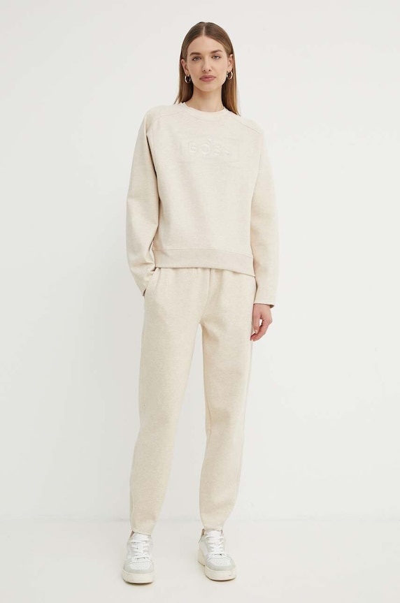 BOSS bluza 50518770 beżowy NC24