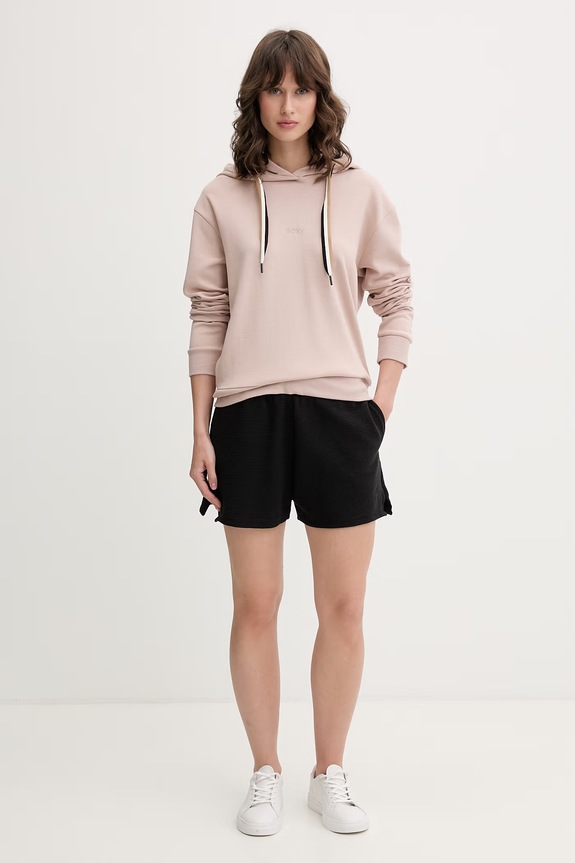 BOSS hanorac de loungewear pentru femei CP Stripe Hoodie 50524760 bej SS26
