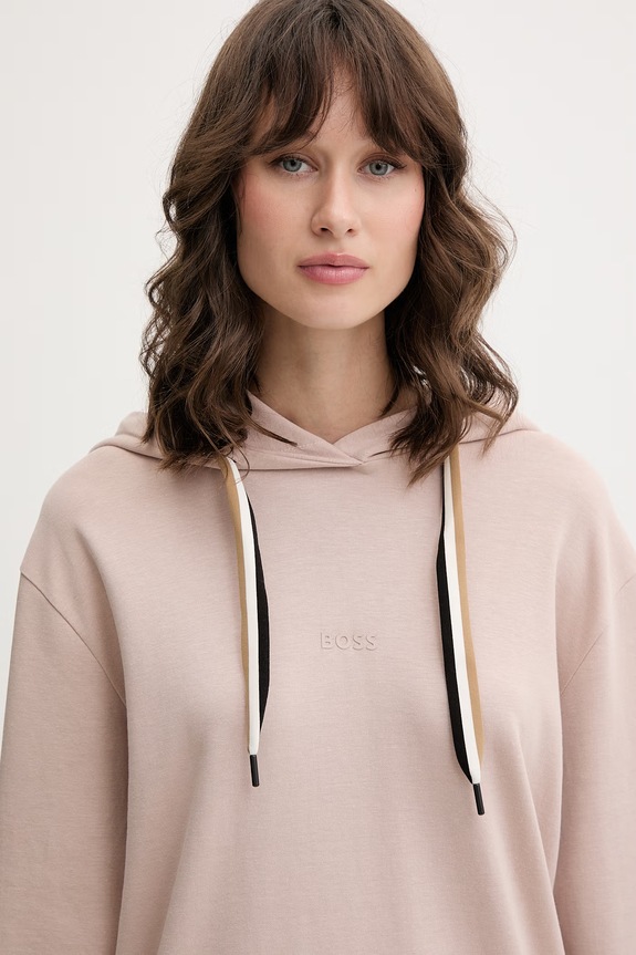BOSS hanorac de loungewear pentru femei CP Stripe Hoodie bej 50524760