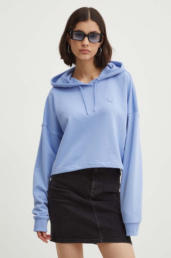 HUGO Blue bluza bawełniana niebieski 50520122