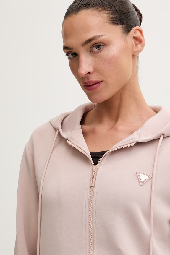 Guess bluza rozpinana damska OLYMPE różowy V4YQ06.KCAY2