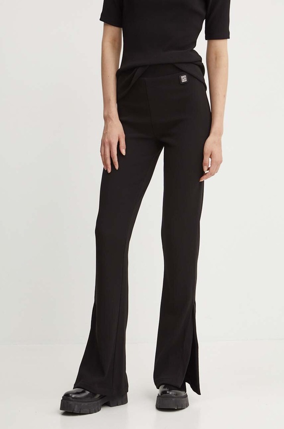 HUGO legginsy z elastanem czarny 50517459