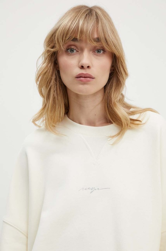 MSGM felpa in cotone beige 3741MDM78.247795