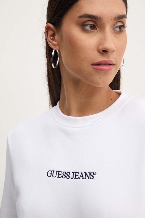 Pulover Guess Jeans bela W4YQ10.KC811