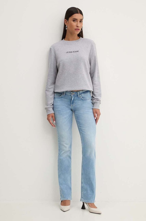 Mikina Guess Jeans W4YQ10.KC811 šedá SS26