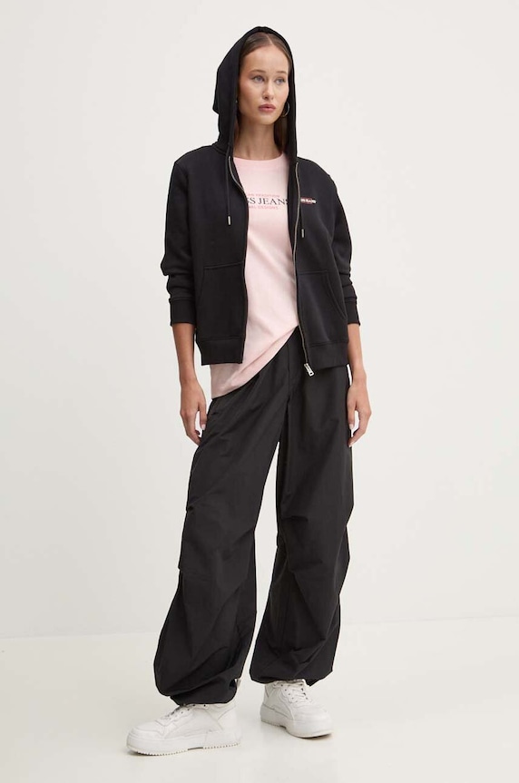 Mikina Guess Jeans W4YQ13.KC811 černá AW24