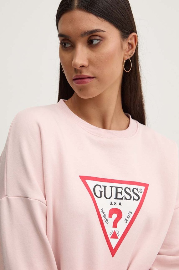 Mikina Guess Jeans ružová W4YQ00.KC811