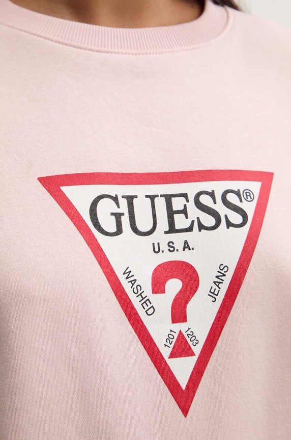 Mikina Guess Jeans W4YQ00.KC811 ružová