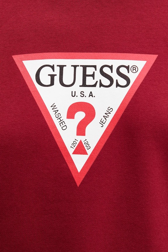 Guess Jeans bluză W4YQ00.KC811 burgundia