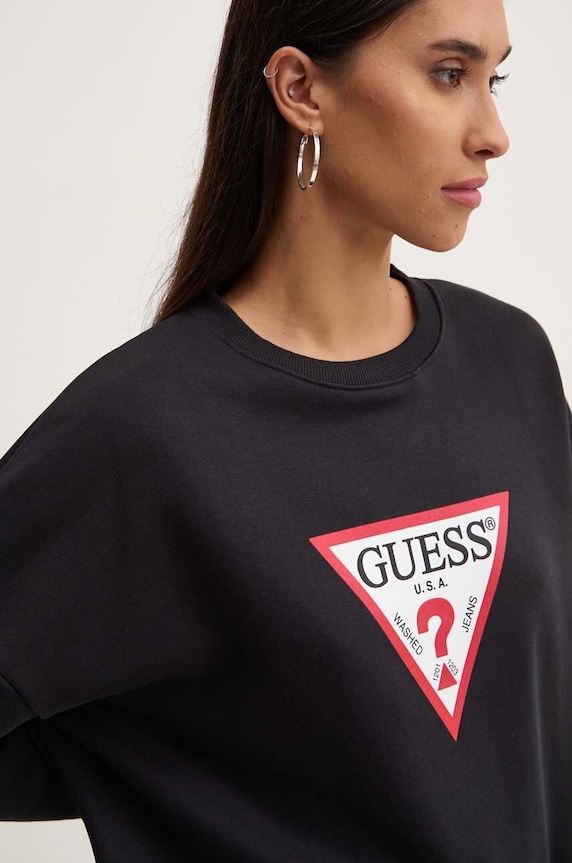 Mikina Guess Jeans čierna W4YQ00.KC811