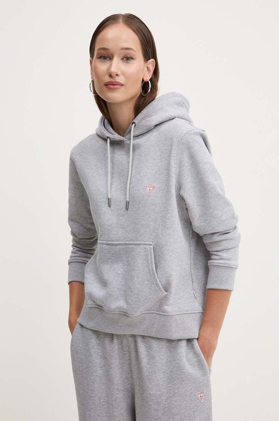 Mikina Guess Jeans s kapucí šedá W4YQ04.KC811