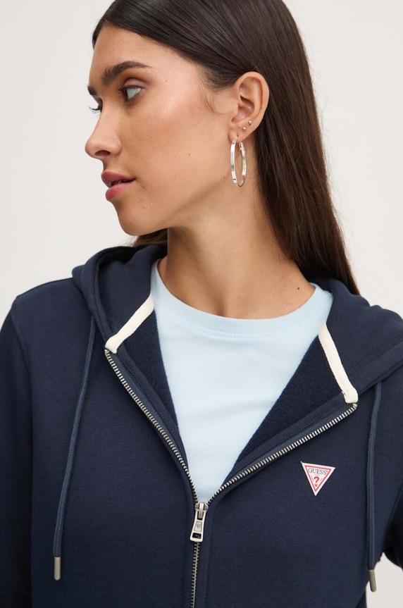 Μπλούζα Guess Jeans σκούρο μπλε W4YQ03.KC811