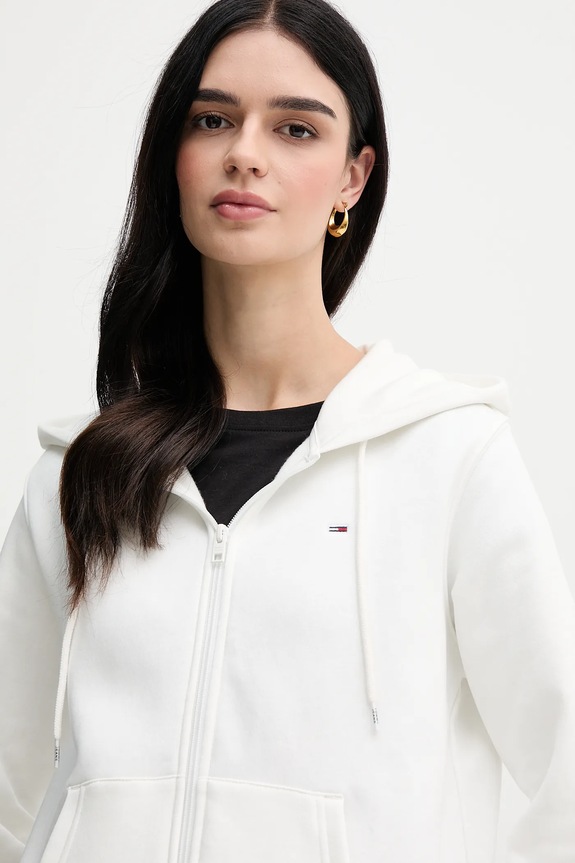 Tommy Jeans Μπλούζα με κουμπιά γυναικεία λευκό DW0DW19729