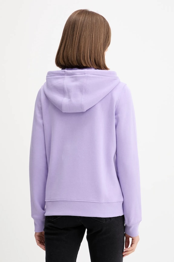 Îmbrăcăminte Tommy Jeans hanorac cu fermoar feminin DW0DW19729 violet
